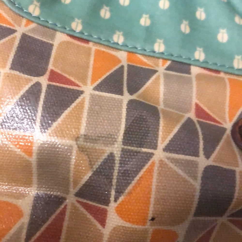 Fossil Key-Per Geometric Pattern Crossbody Bag - image 3